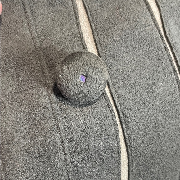 Vintage Miss Style… of Course Dark Gray Suede Like Women's Blazer - Picture 4 of 10